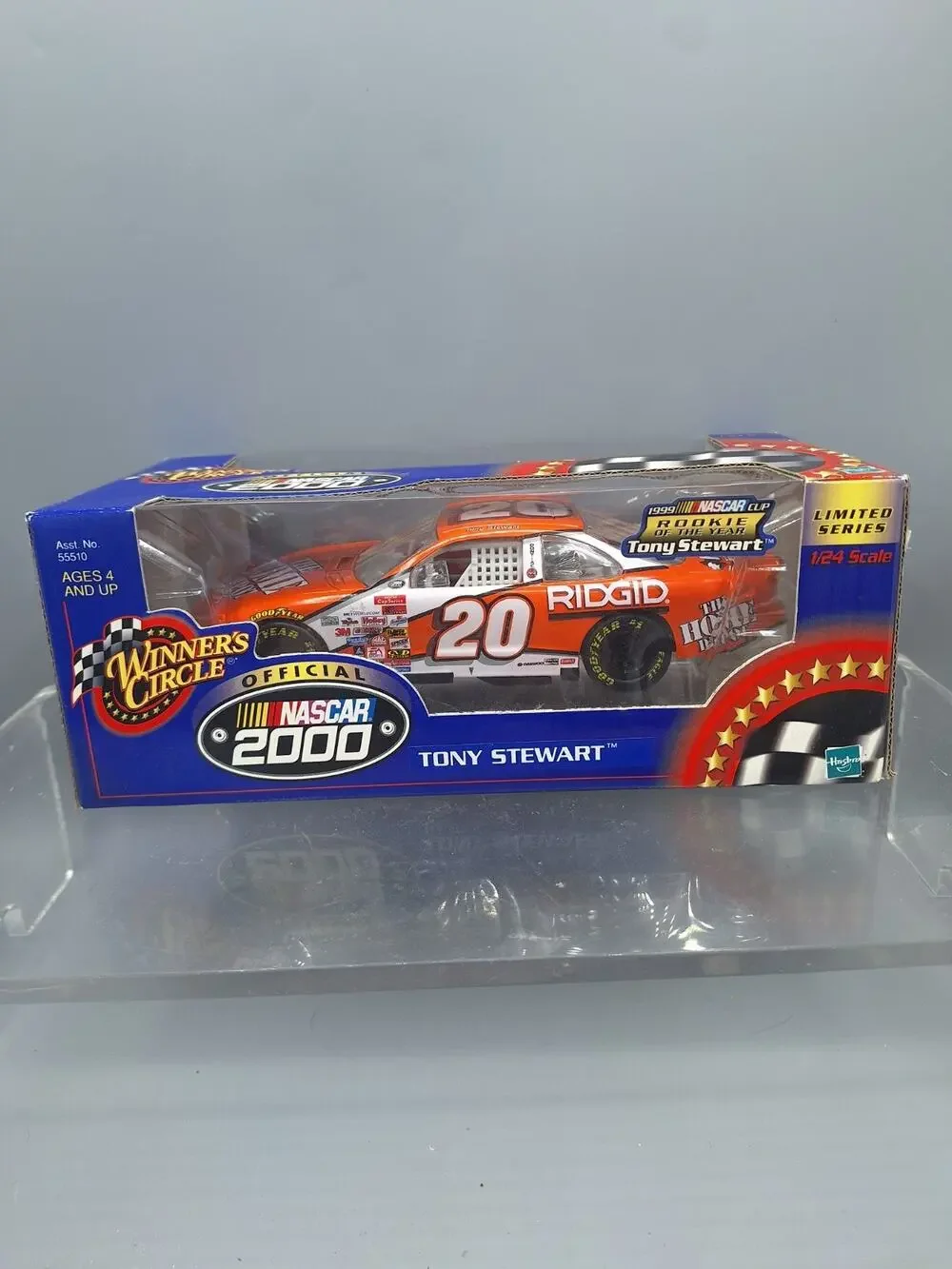 NASCAR~Winner's Circle~Tony Stewart~Home Depot #20~2000~Hasbro~1:24 Scale~NEW
